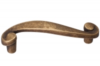 Ручка-скоба 96мм, отделка бронза античная 7421/831
