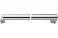 Ручка-скоба 736мм, отделка никель матовый шлифованный + сталь нержавеющая шлифованная 8.1060.0736.35-33