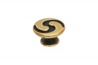 Ручка-кнопка, отделка бронза античная французская 10.827.25