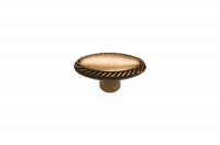 Ручка-кнопка "Виктория", отделка бронза античная красная 10.818.B23