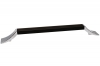 Ручка-скоба 128мм, отделка хром глянец + чёрный матовый