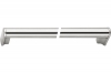 Ручка-скоба 448мм, отделка никель матовый шлифованный + сталь нержавеющая шлифованная