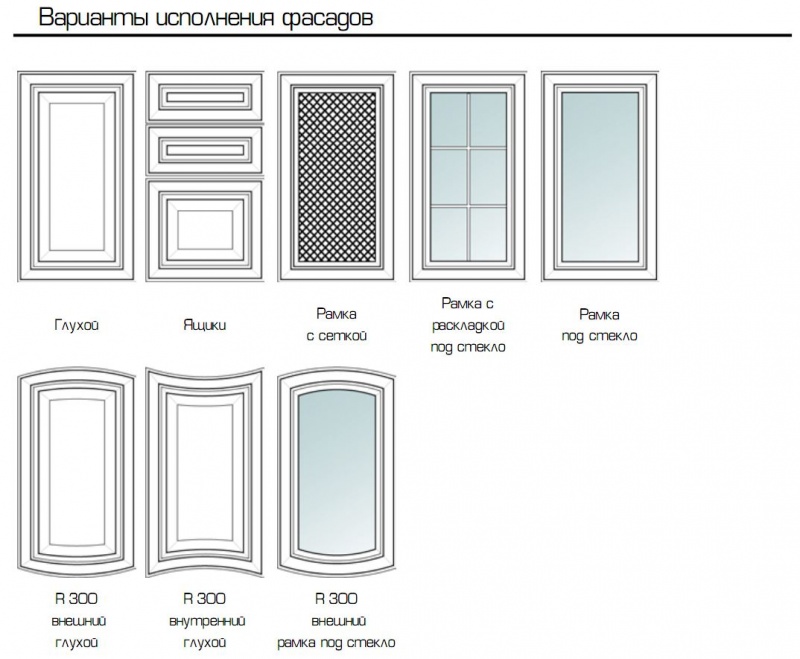 варианты фасадов Адель