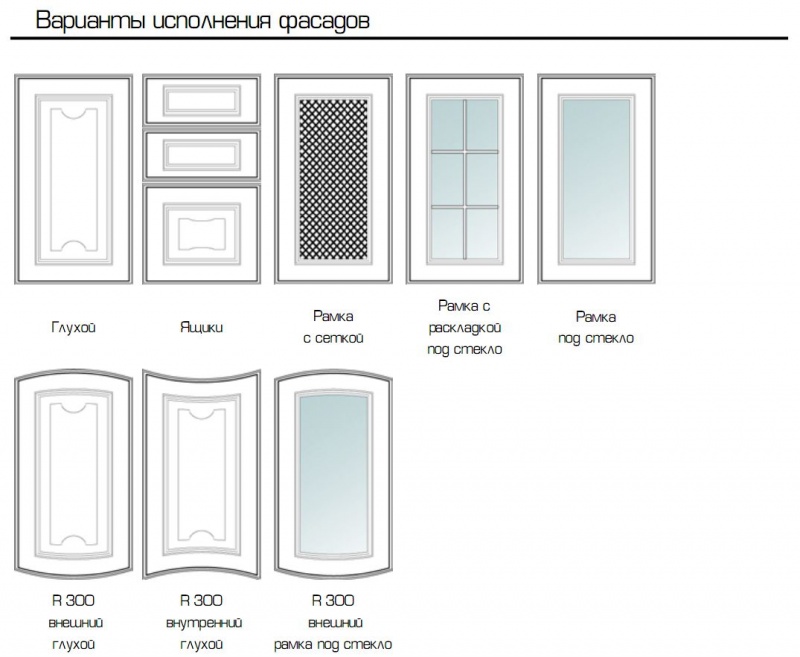 варианты фасадов Афина