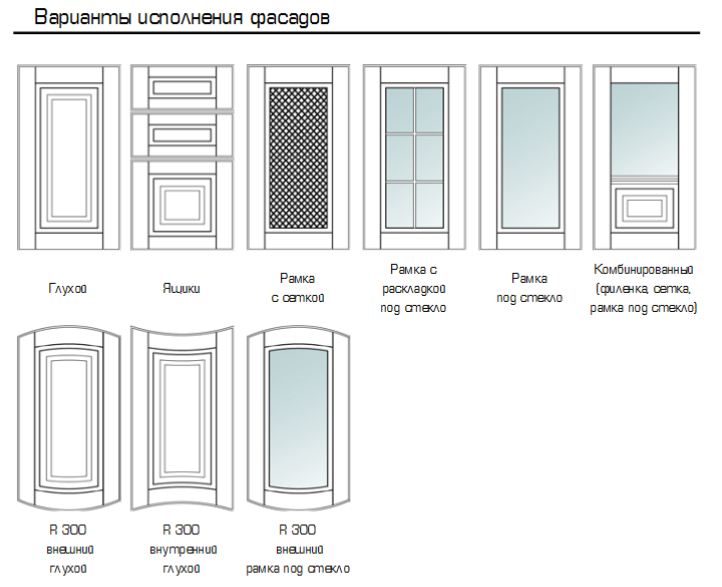 варианты фасадов Классика 1