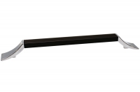 Ручка-скоба 128мм, отделка хром глянец + чёрный матовый 8.1093.0128.40-52