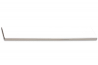 Ручка-скоба 160мм, отделка хром глянец + белый пластик 217.689-2010/9603