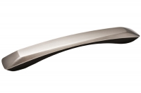 Ручка-скоба 192мм, отделка нержавеющая сталь + чёрный пластик 217.661-2011/9605