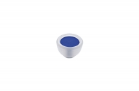 Ручка-кнопка, отделка транспарент матовый + синий 10.816.B94-0473