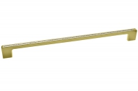 Ручка-скоба 320мм, отделка золото глянец + горный хрусталь CH0102-320.GP