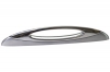 Ручка-скоба 128мм, отделка сталь шлифованная+хром глянец