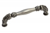 Ручка-скоба 128мм, отделка никель античный