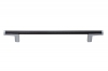 Ручка-скоба 192мм, отделка хром матовый лакированный + венге