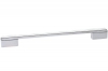 Ручка-скоба 224-192мм, отделка хром глянец + белый глянец